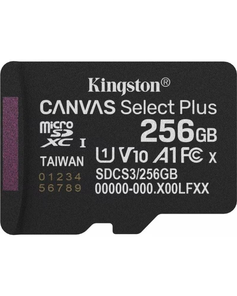 KINGSTON CANVAS SELECT PLUS 256GB MICROSDXC MEMORY CARD CLASS 10 150MB/S