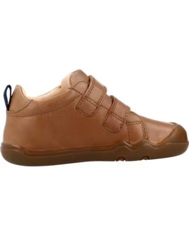 Sportif pour Fille et Garçon GEOX BASKETS B465WA B STEPPIEUP EN CUIR POUR ENFANT C6610 COGNAC