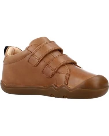 Sportif pour Fille et Garçon GEOX BASKETS B465WA B STEPPIEUP EN CUIR POUR ENFANT C6610 COGNAC