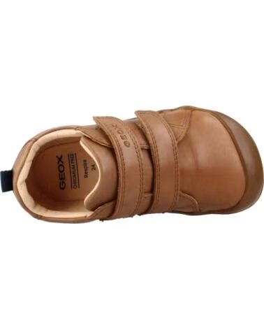 Sportif pour Fille et Garçon GEOX BASKETS B465WA B STEPPIEUP EN CUIR POUR ENFANT C6610 COGNAC