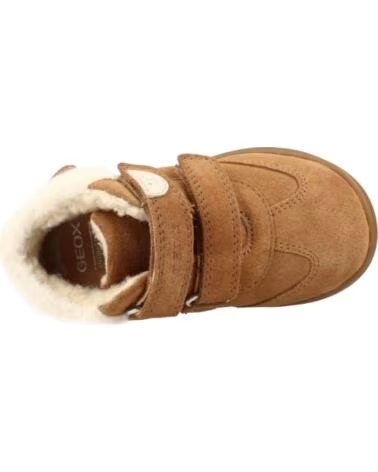 GEOX SNEAKERS B MACCHIA GIRL B564PB C6627 MARRONE CHIARO WHISKY