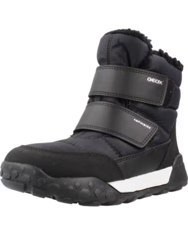 GEOX JUNGEN STIEFEL MODELL J TREKKYUP BOY FARBE SCHWARZ C9999