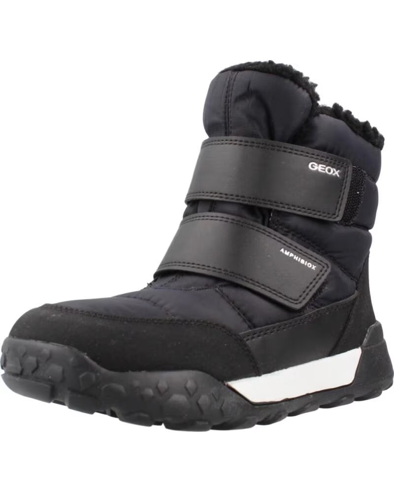 GEOX JUNGEN STIEFEL MODELL J TREKKYUP BOY FARBE SCHWARZ C9999