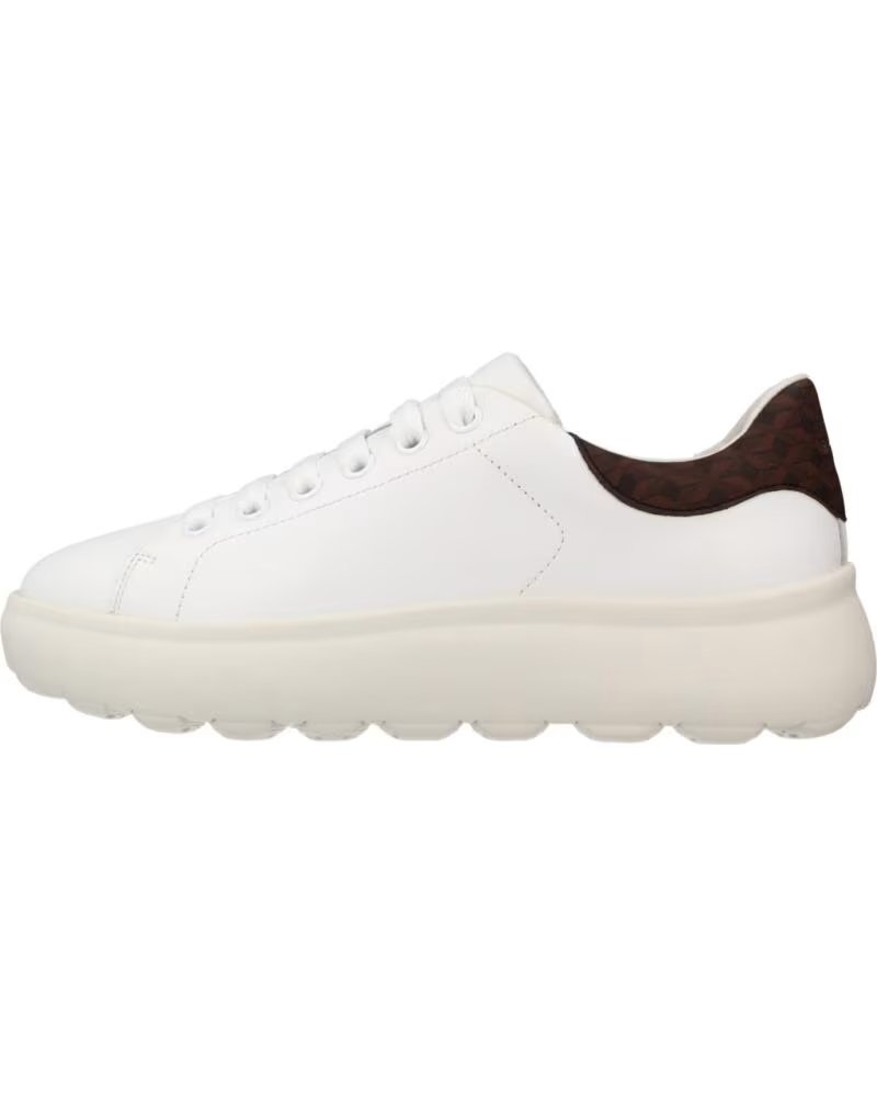 GEOX ZAPATILLAS SPHERICA EC4 EN PIEL BLANCA C1224