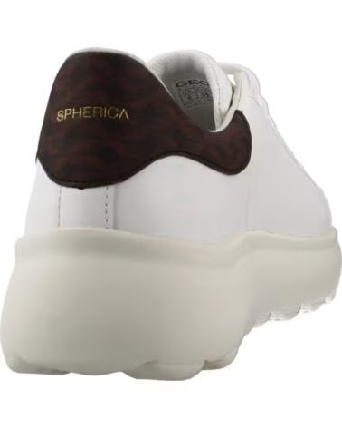 GEOX ZAPATILLAS SPHERICA EC4 EN PIEL BLANCA C1224