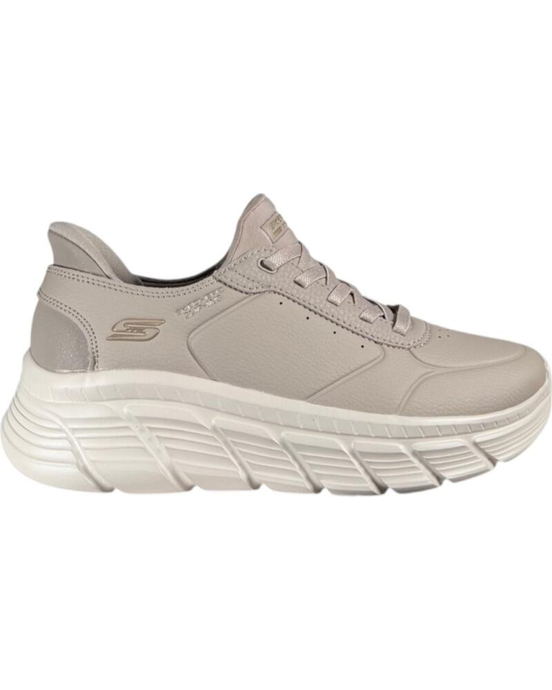 SKECHERS Sneakers Mujer 117394 Taupe MARRóN