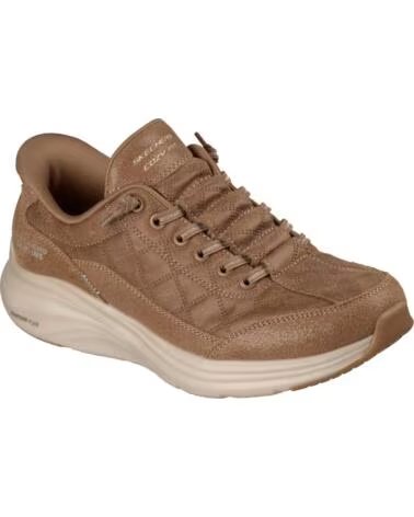 SKECHERS SNEAKERS IN PELLE CONTOUR FOAM COZY CUERO