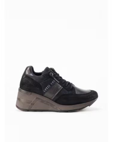 CETTI 1426 KEIL-SNEAKER IN SCHWARZ NEGRO