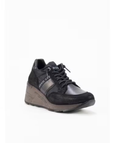 CETTI 1426 KEIL-SNEAKER IN SCHWARZ NEGRO