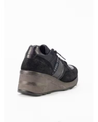 CETTI 1426 KEIL-SNEAKER IN SCHWARZ NEGRO