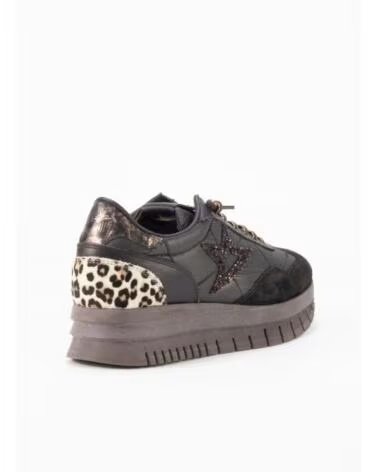 CETTI ZAPATILLAS 1259XL MARRÓN CON DETALLE DE ESTRELLAS Y ANIMAL PRINT MARRON