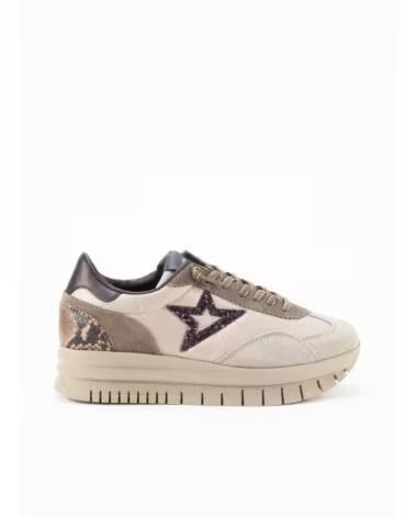 CETTI SNEAKERS 1259XL BEIGE CON DETTAGLIO STELLA