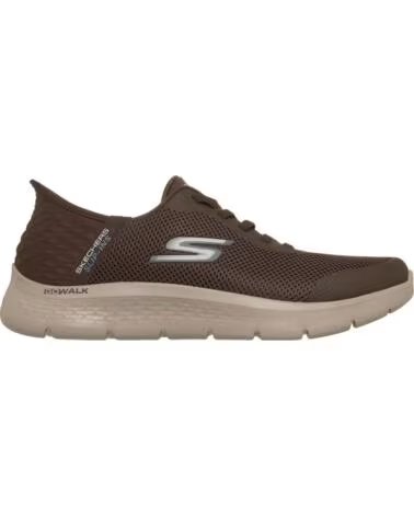 SKECHERS SCARPE GO WALK FLEX HANDS SLIP-INS MARRONE MARRON