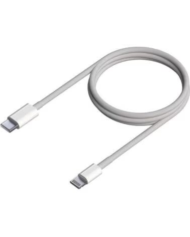 AISENS Cable USB 2 0 Tipo-C Lightning A102-0543- USB Tipo-C Macho - Lightning Macho- 50cm- Blanco