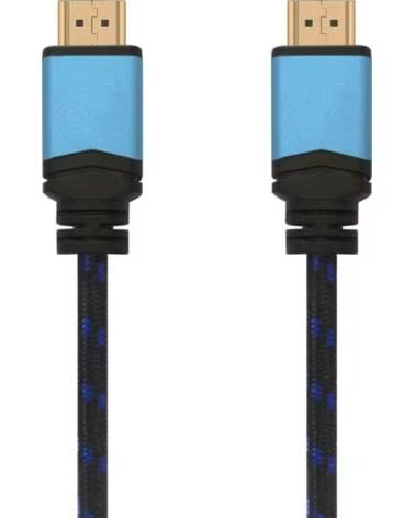 AISENS Cable HDMI 2 0 4K A120-0357- HDMI Macho - HDMI Macho- 2m- Negro- Azul