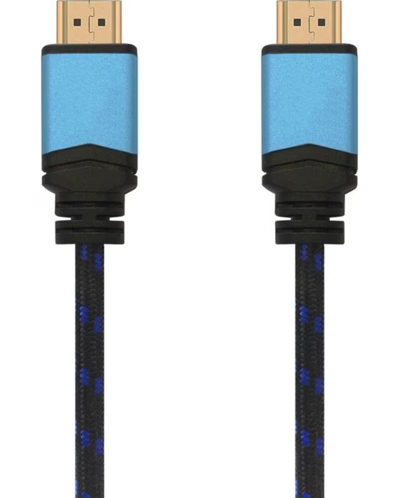 AISENS Cable HDMI 2 0 4K A120-0357- HDMI Macho - HDMI Macho- 2m- Negro- Azul