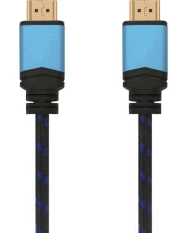AISENS Cable HDMI 2 0 4K A120-0358- HDMI Macho - HDMI Macho- 3m- Negro- Azul