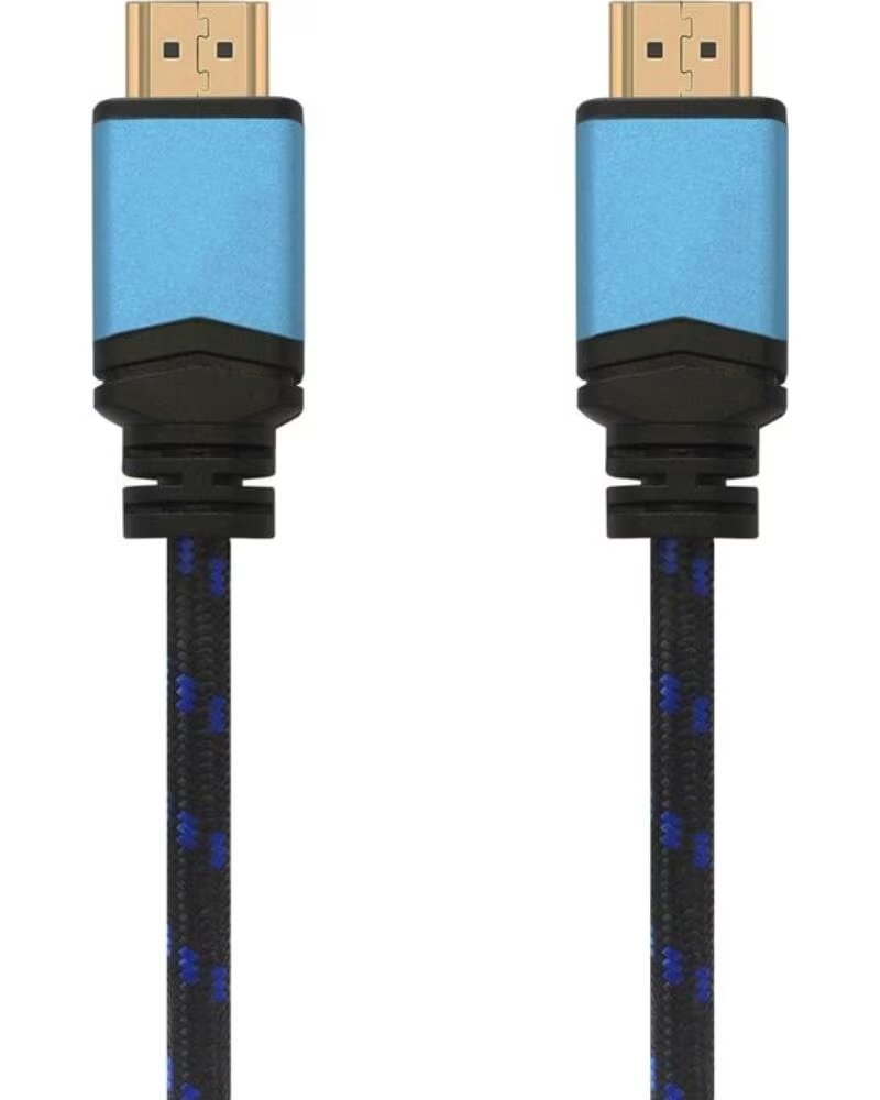 AISENS Cable HDMI 2 0 4K A120-0358- HDMI Macho - HDMI Macho- 3m- Negro- Azul