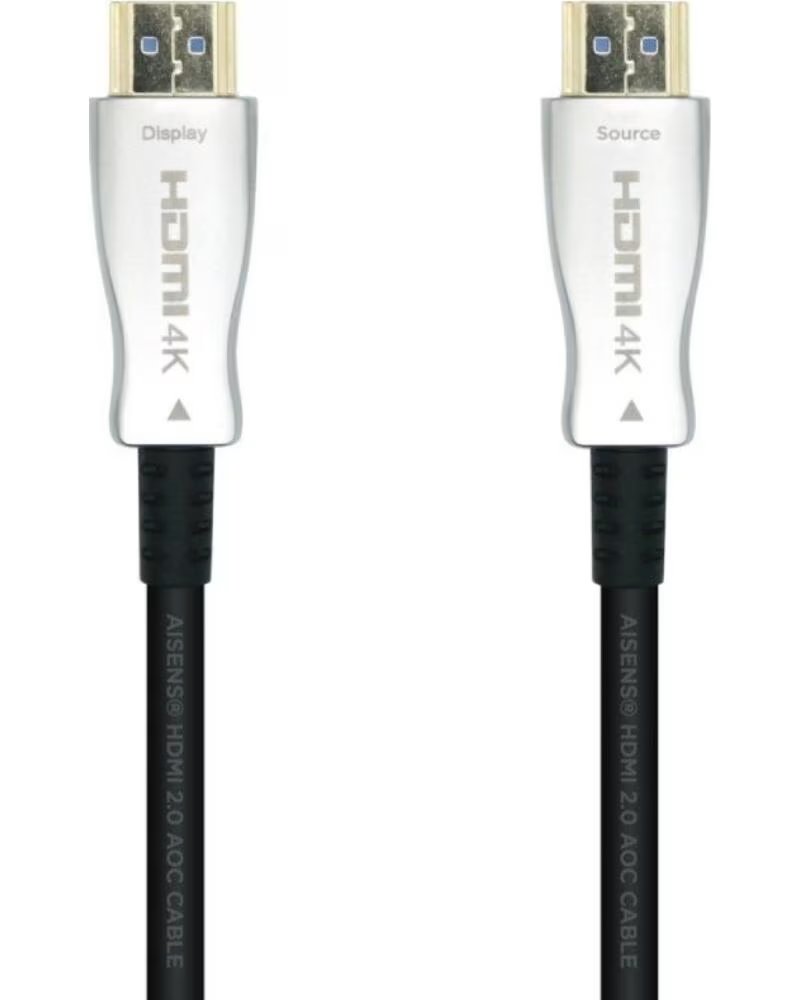 AISENS Cable HDMI 2 0 AOC 4K A148-0380- HDMI Macho - HDMI Macho- 50m- Negro