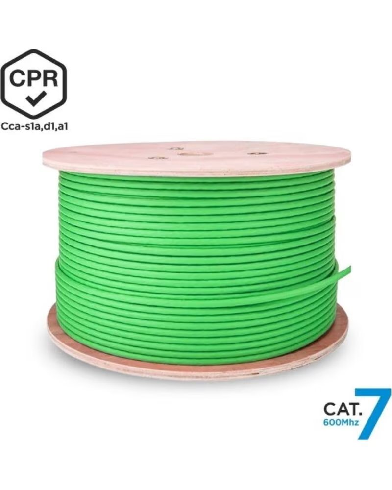 AISENS Bobina de Cable RJ45 SFTP AWG23 LSZH CPR Cca A146-0667 Cat 7- 305m- Verde