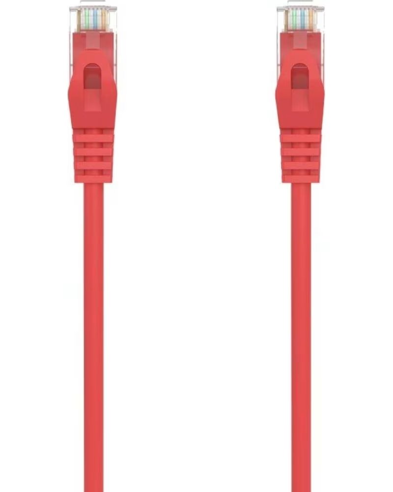 AISENS Cable de Red RJ45 AWG24 UTP A145-0558 Cat 6A- LSZH- 50cm- Rojo