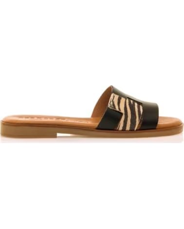 MTNG Sandalias Planas Mujer Mustang 54181 Negro NEGRO
