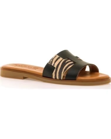 MTNG Sandalias Planas Mujer Mustang 54181 Negro NEGRO