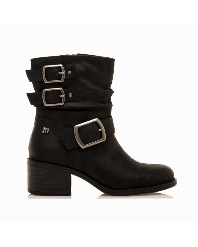 MTNG Botines De Tacon Mujer Mustang 54664 Negro NEGRO