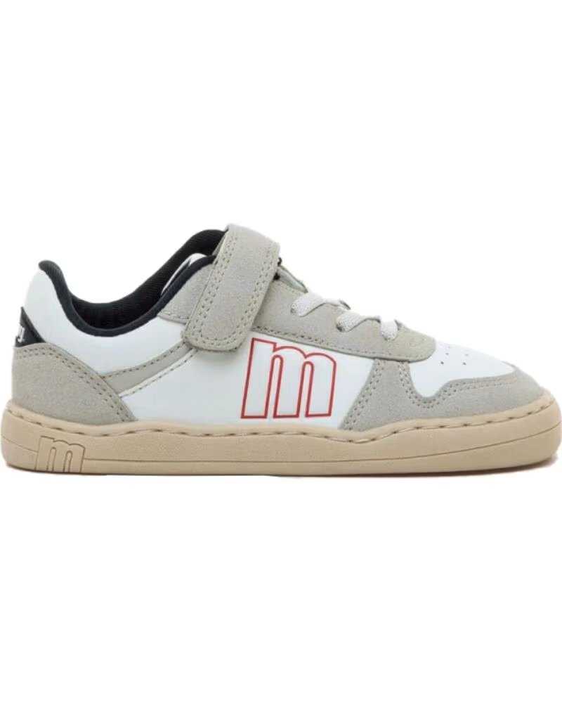 MTNG Zapatillas Mustang 49313 en beige para ninas BLANCO