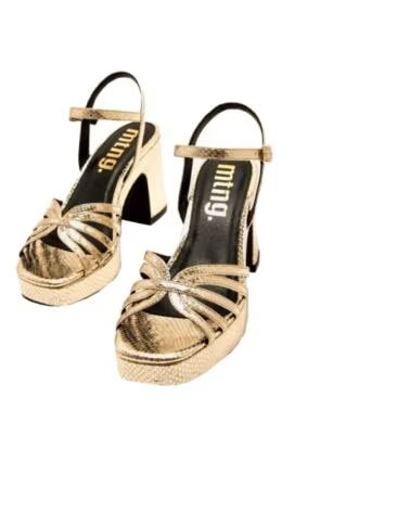 MTNG Sandalias de Tacon Mujer Mustang 56646 Oro DORADO