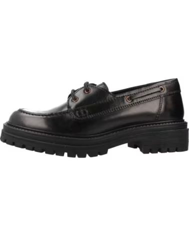 GEOX D IRIDEA LEATHER LOAFERS C9999
