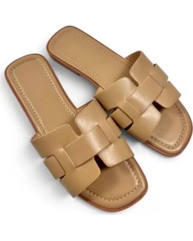 TIMBOS Zueco plano de mujer kaki 133329 MARRóN