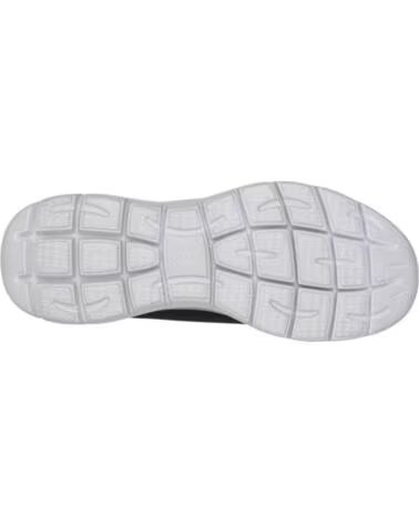 SNEAKERS UOMO SKECHERS SUMMITS TORRE NERO-GRIGIO BLACK MESH-TAUPE TRIM