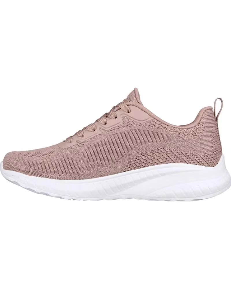 Scarpe-da-ginnastica-casual-da-donna-SKECHERS-DEPORTIVA-BOBS-SQUAD-CHAOS---FACE-OFF-ROSA