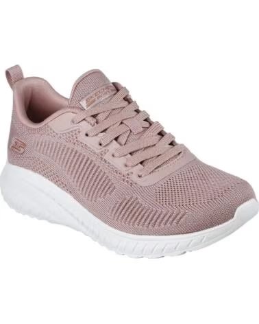 Scarpe-da-ginnastica-casual-da-donna-SKECHERS-DEPORTIVA-BOBS-SQUAD-CHAOS---FACE-OFF-ROSA