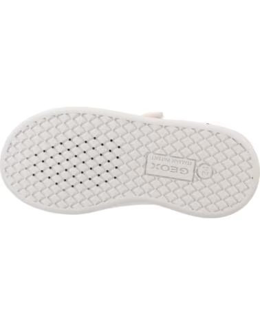 GEOX BASKETS MODÈLE B365MA SPORTIVES À VELCRO BLANC ET FUCHSIA BLANCO