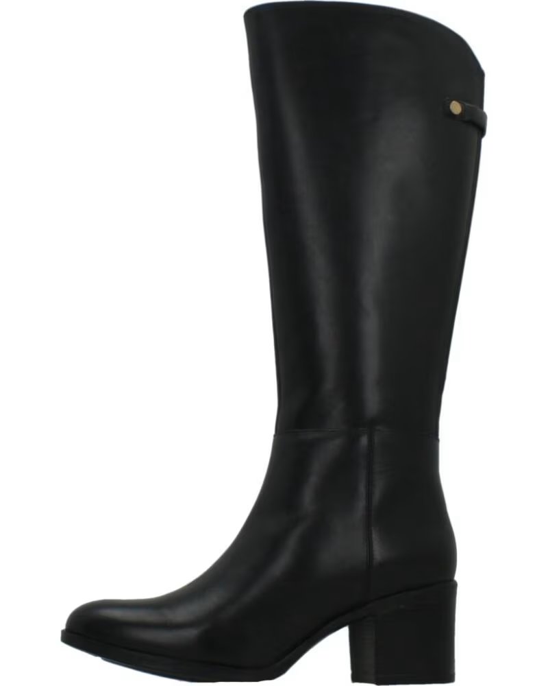 GEOX BOTTES EN CUIR FEMME D56FSB 00043 NOIR C9999