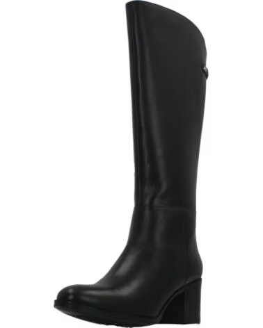 GEOX BOTTES EN CUIR FEMME D56FSB 00043 NOIR C9999