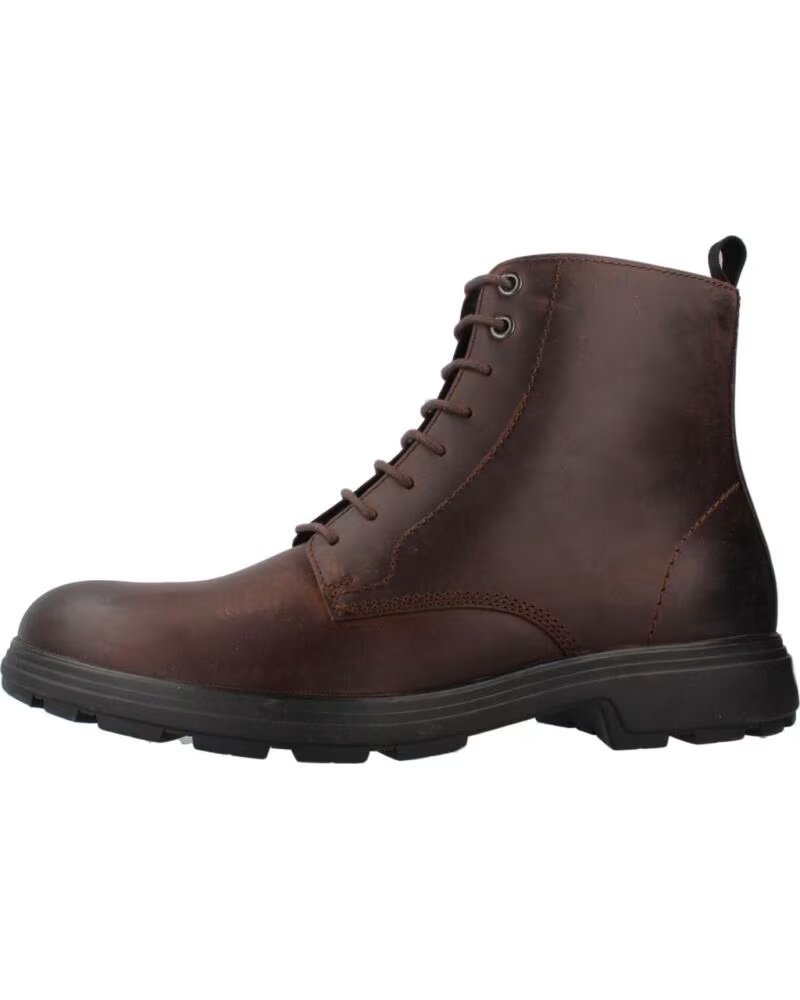 BOTAS HOMEM GEOX U56LZE CASTANHO C6010 PELE