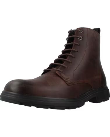 BOTAS HOMEM GEOX U56LZE CASTANHO C6010 PELE