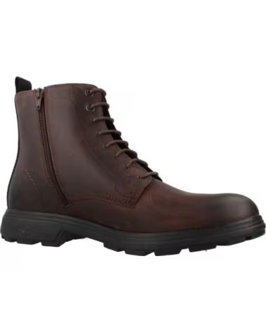 BOTAS HOMEM GEOX U56LZE CASTANHO C6010 PELE