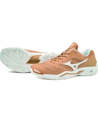MIZUNO Wave Stealth 5 -- Edicion Limitada BEIGE-BLANC