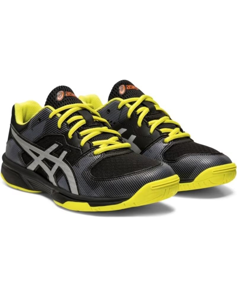 ASICS Zapatillas Gel-Tactic GS Negro y Amarillo BLACK