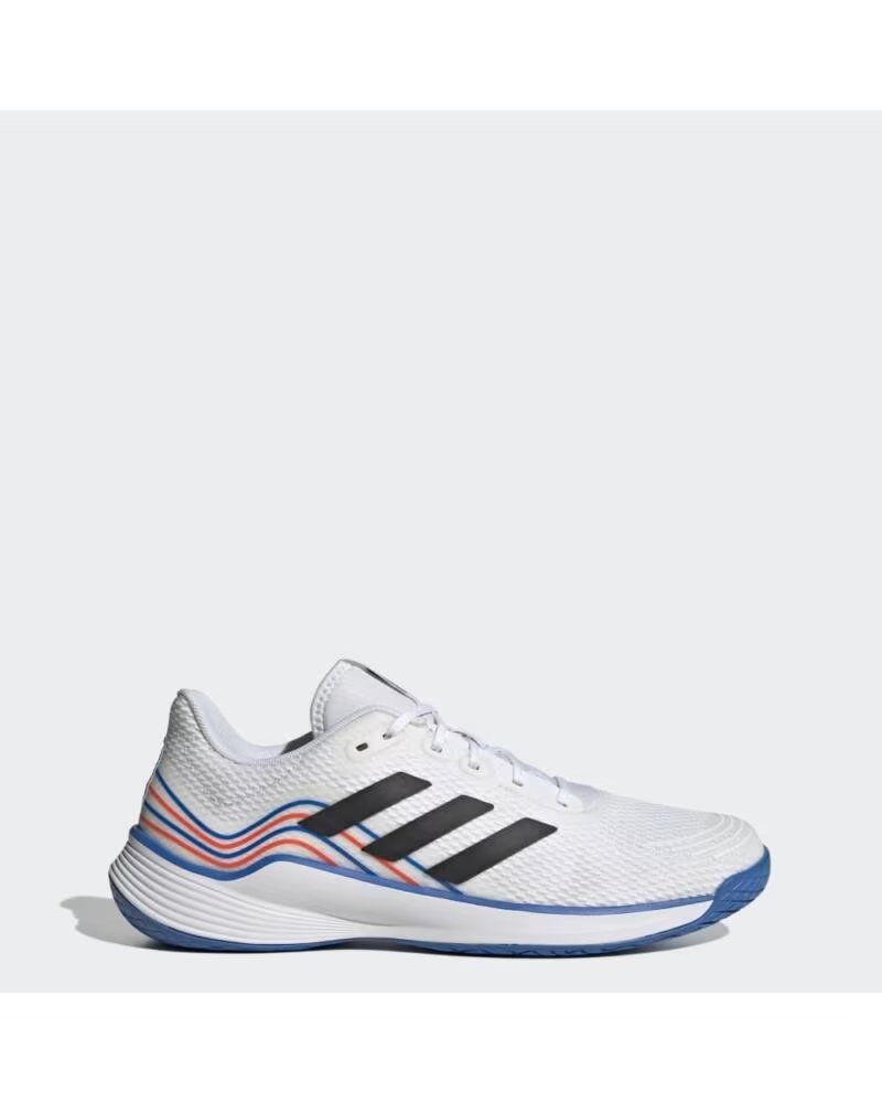 Deportivas de Hombre y Mujer ADIDAS ZAPATILLAS NOVAFLIGHT BALONMANO Y VOLEIBOL UNISEX BLANCO