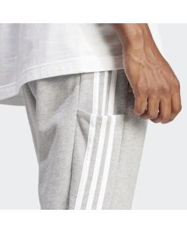 ADIDAS Pantalon Pantalon Essentials French Terry Tapered Elastic Cuff 3 bandas GRIS
