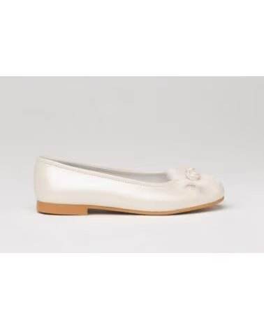 Sapatos de Menina ANGELITOS BAILARINA DE CERIMÓNIA 994 EM PELE BEGE BEIGE
