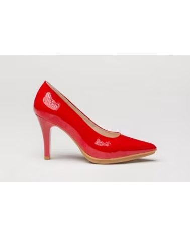 de Mujer ZAPATO DE SALÓN EVA MAÑAS PIEL CHAROL SOFT 1499 ROJO