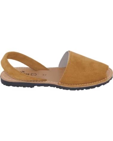 SEVILLAS MENORQUINA CLASICA PIEL SERRAJE 1778 CAMEL