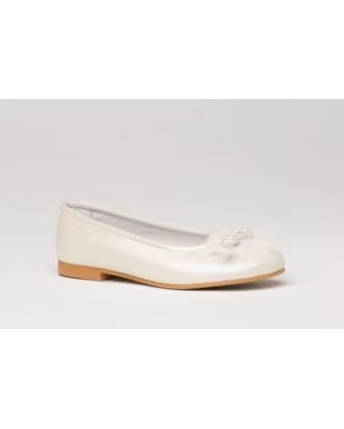 Sapatos de Menina ANGELITOS BAILARINA DE CERIMÓNIA 994 EM PELE BEGE BEIGE