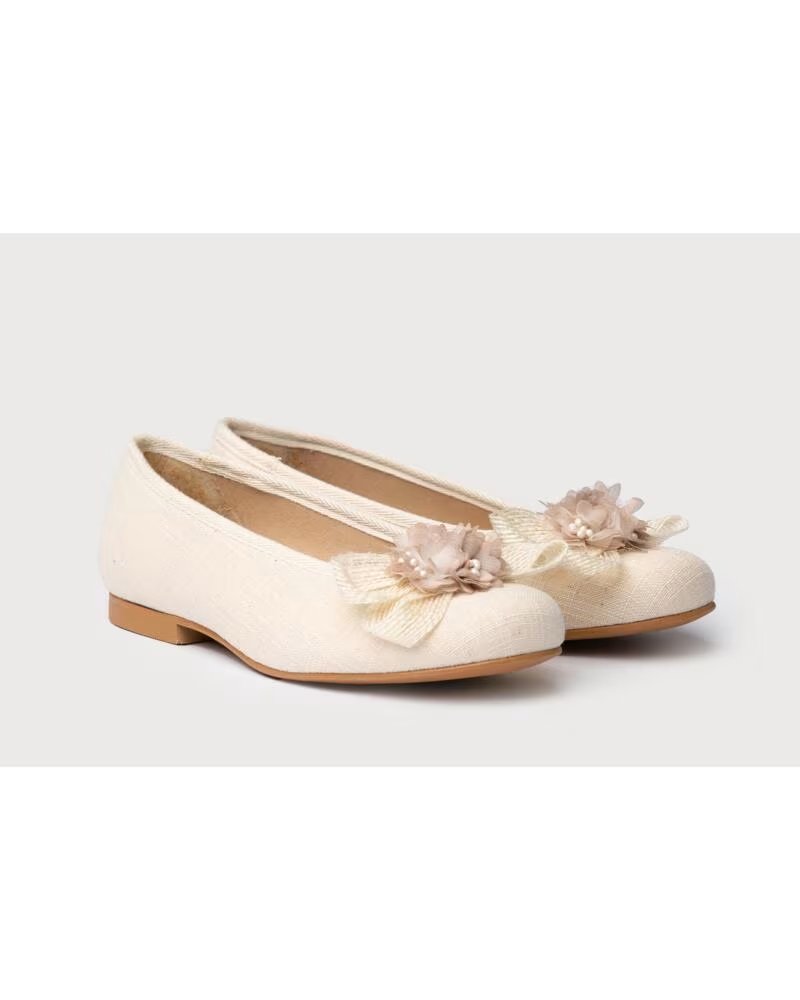 ANGELITOS Bailarina Lino Ceremonia 989 BEIGE